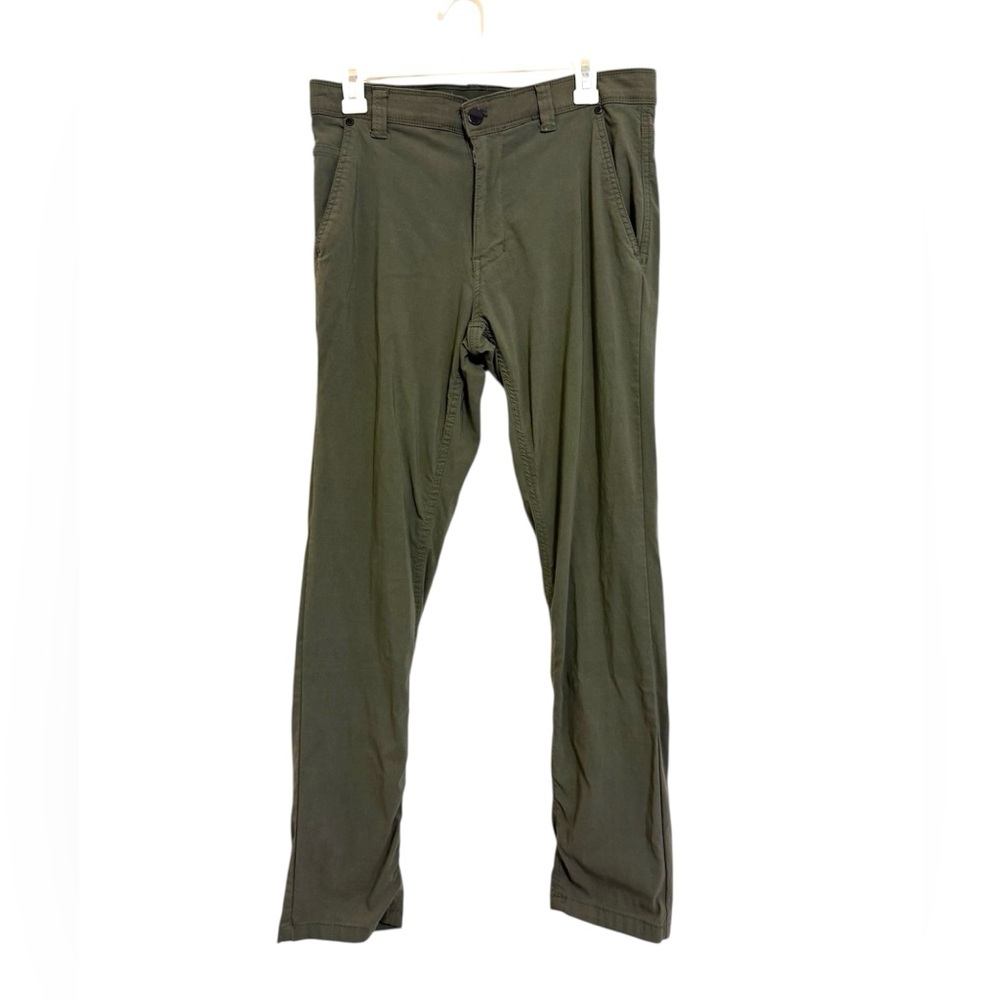 2/$30 Weatherproof Vintage Olive Green Stretch Chino Pants Men’s 32x30